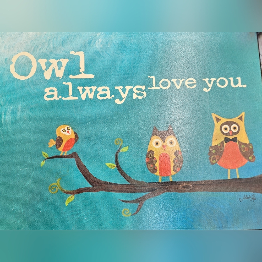 Owl Always Love You Wall Decor Picture